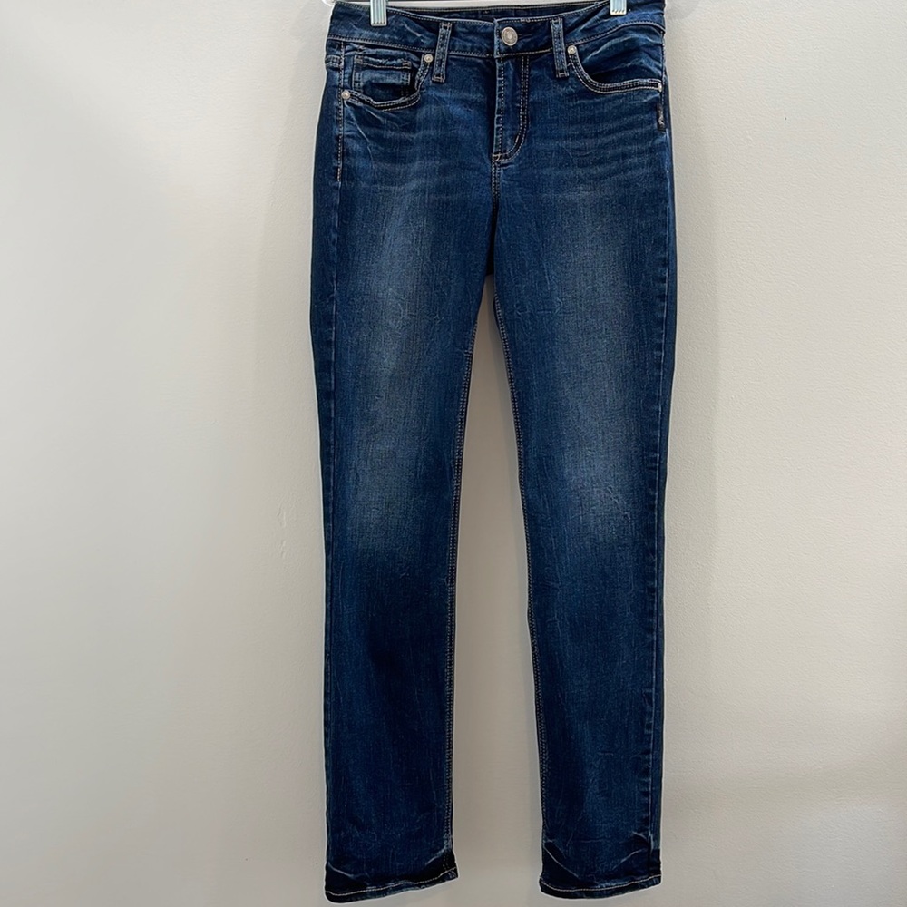 Silver Jeans Co. straight leg dark wash jean